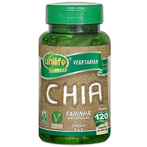 Farinha de Chia 120 cápsulas Unilife