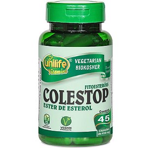 Colestop Ester de Esterol (Fitoesteróis) 45 cápsulas Unilife