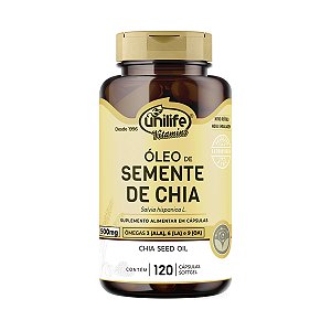 Óleo de Semente de Chia Unilife 120 Cápsulas