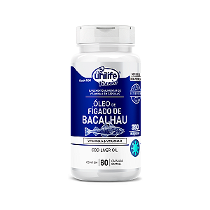 Óleo de Fígado de Bacalhau 60 cápsulas Unilife