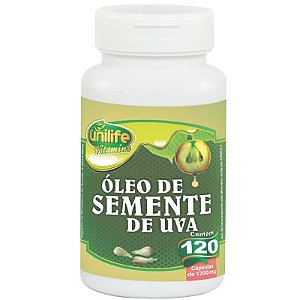 Óleo de Semente de Uva 1200mg 120 cápsulas Unilife