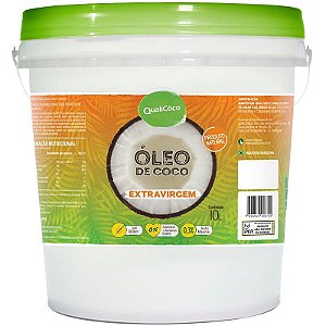 Óleo de Coco Extra Virgem Balde 10kg Qualicôco