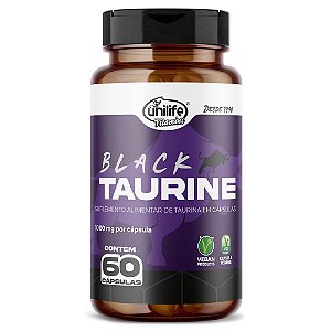 Taurina Black Unilife 60 cápsulas