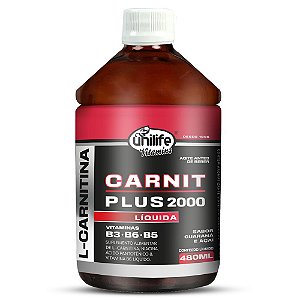 Carnit Plus 2000 L-Carnitina Unilife Guaraná com açaí 480ml