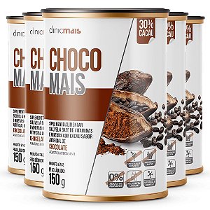 Kit 5 Choco Mais Clinic Mais sabor Chocolate 150g