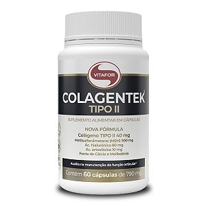 Colagentek Vitafor Tipo II 60 cápsulas 790mg