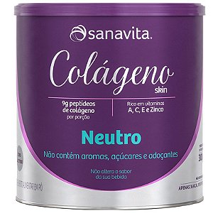 Colágeno Hidrolisado em pó Sanavita 300g Neutro