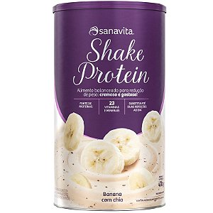 Shake Substituto de refeição Sanavita 450g Banana com Chia