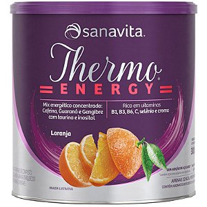 Pré Treino Termogênico Thermo Energy  Sanavita 300g Laranja