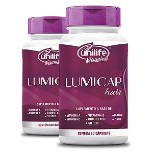 Kit 2 Lumicap Hair Unilife 60 cápsulas