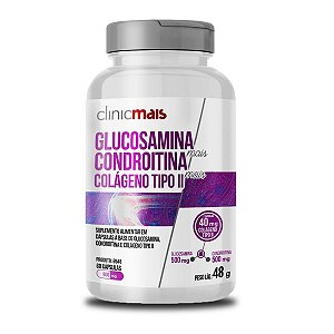 Glucosamina + Condroitina Clinicmais 60 Cápsulas