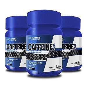 Kit 3 Cafeína Caffeine Clinic Mais 30 cápsulas