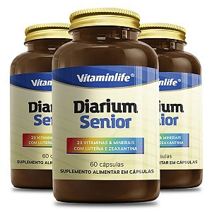 Kit 3 Diarium Senior Vitaminlife 60 cápsulas