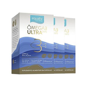 Kit 3 Ômega 3 Ultra Equaliv 120 Cápsulas