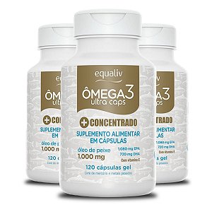 Kit 3 Ômega 3 Ultra Equaliv 120 Cápsulas