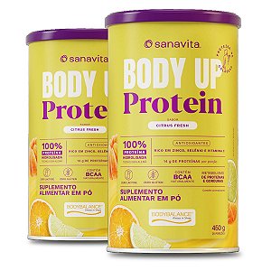 Kit 2 Body Up Protein Sanavita Frutas Cítricas 450g