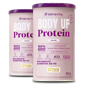 Kit 2 Body Up Protein Sanavita Neutro 450g