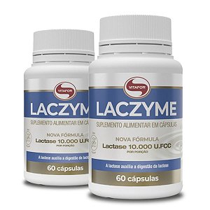 Kit 2 Laczyme Vitafor 60 Cápsulas 470mg
