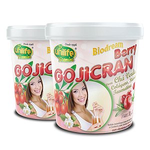 Kit 2 Biodream Berry Gojicran Unilife sabor Laranja com Acerola 220g
