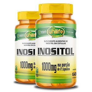 Kit 2 Inositol Unilife 60 cápsulas