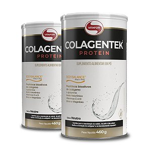 Kit 2 Colagentek Protein Vitafor Neutro 460g