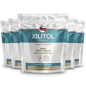 Kit 5 Xilitol Family Vitafor 300g
