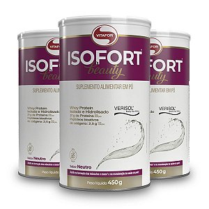 Kit 3 Isofort Beauty Vitafor Neutro 450g