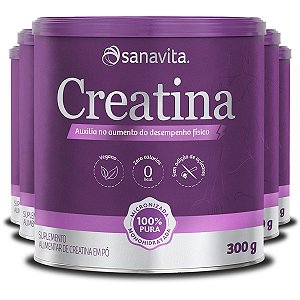 Kit 5 Creatina Sanavita 300g