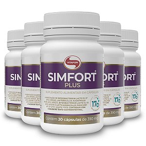 Kit 5 Simfort Plus Vitafor 30 Cápsulas 390mg