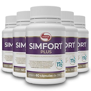Kit 5 Simfort Plus Vitafor 60 Cápsulas 390mg