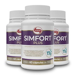 Kit 3 Simfort Plus Vitafor 60 Cápsulas 390mg