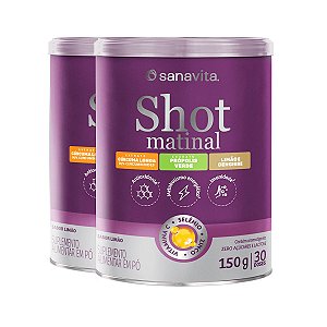 Kit 2 Shot Matinal Limão Sanavita 150g