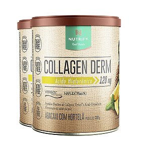 Kit 2 Collagen Derm Hialurônico Abacaxi com Hortelã Nutrify 330g