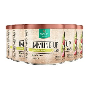 Kit 5 Immune Up Nutrify Imunidade Wellmune Kiwi Berry 200g