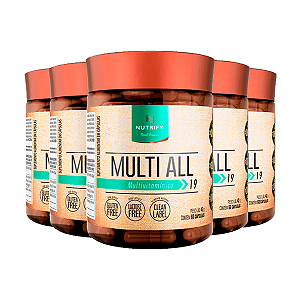 Kit 5 Multi All Multivitamínico Nutrify 60 Cápsulas