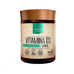Vitamin D3 2000 UI Nutrify 120 Cápsulas