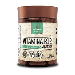 Vitamina B12 Nutrify Metilcobalamina 60 Cápsulas