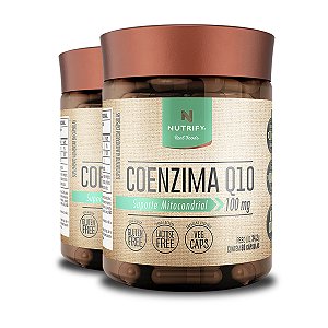 Kit 2 Coenzima Q10 Nutrify com Vitamina E 60 Cápsulas