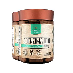 Kit 2 Coenzima Q10 + Vitamina E Nutrify 60 Cápsulas