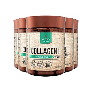 Kit 5 Collagen II Colágeno Tipo 2 Nutrify 60 Cápsulas