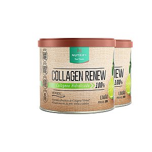 Kit 2 Collagen Renew Colágeno Hidrolisado Limão Nutrify 300g