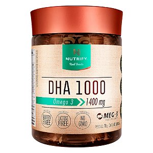 Ômega 3 DHA 1000 Nutrify 60 Cápsulas