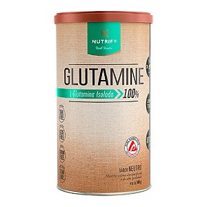 Glutamine L-Glutamina Isolada Neutro Nutrify 500g