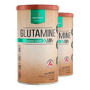 Kit 2 Glutamine L-Glutamina Isolada Neutro Nutrify 500g