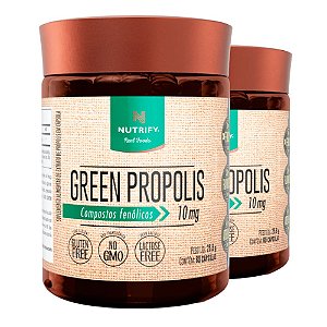 Kit 2 Green Propolis Nutrify 60 Cápsulas