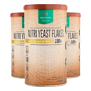Kit 3 Nutri Yeast Flakes Nutrify 300g