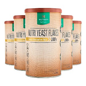 Kit 5 Nutri Yeast Flakes Nutrify 300g