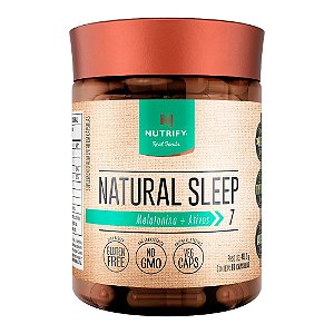 Natural Sleep Melatonina Nutrify 60 Cápsulas