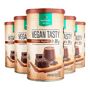 Kit 5 Vegan Tasty Brownie de Chocolate Nutrify 420g