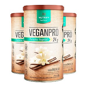 Kit 3 Veganpro Proteína Vegetal Baunilha Nutrify 450g